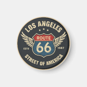 U.S. Route 66 The Mother Road historic highway gif Magnet