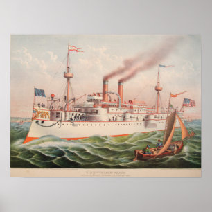 U.S.S. Maine Poster