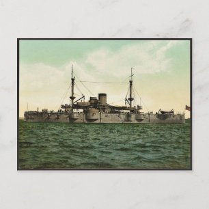 U.S.S. "Texas" classic Photochrom Postcard
