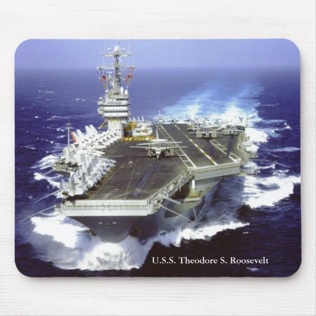 U.S.S. Theodore Roosevelt Mouse Mat (Front)