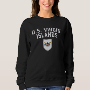 U.S. Virgin Island Flag Shield Classic Sporting Ba Sweatshirt