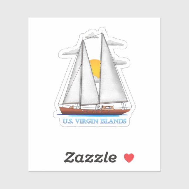 U.S. Virgin Islands Coastal Nautical Sailing Sailo (Sheet)