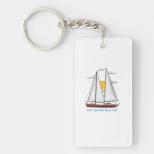 U.S. Virgin Islands Coastal Nautical Sailing Sailo Key Ring