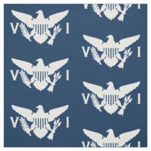 U.S. Virgin Islands Flag (Large) Navy Blue & White Fabric