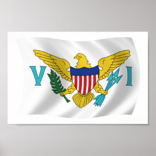 U.S. Virgin Islands Flag Poster Print