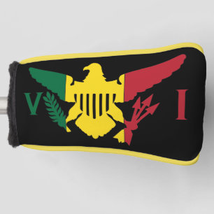 U.S. Virgin Islands Flag, Rasta  Golf Head Cover