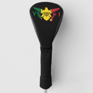 U.S. Virgin Islands Flag, Rasta Golf Head Cover