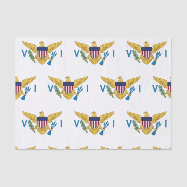 U.S. Virgin Islands Flag Tissue Paper (Front)
