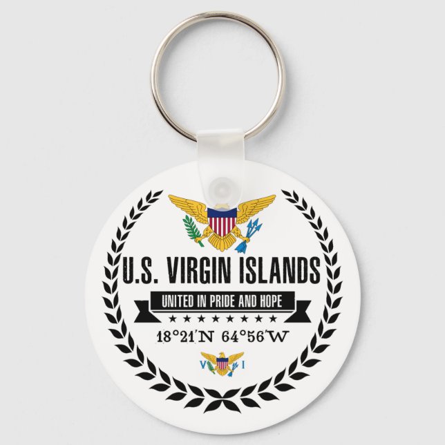 U.S. Virgin Islands Key Ring (Front)