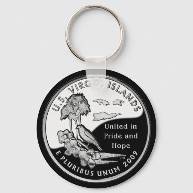 U.S. VIRGIN ISLANDS KEY RING (Front)