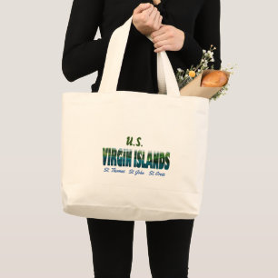 U.S. Virgin Islands  Large Tote Bag