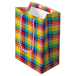U.S. Virgin Islands Madras Medium Gift Bag