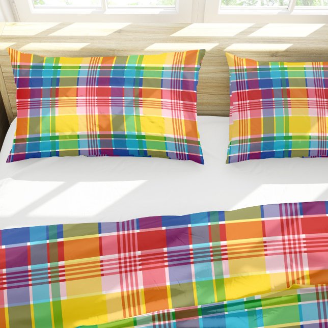 U.S. Virgin Islands Madras Pattern Pillowcase (Creator Uploaded)