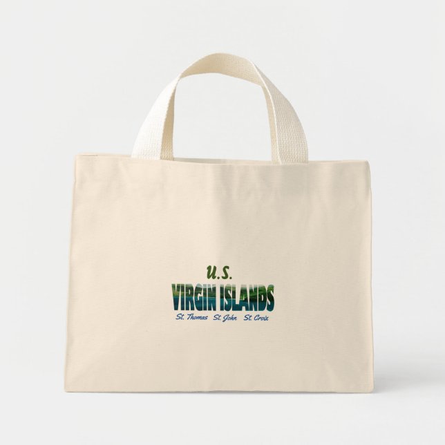 U.S. Virgin Islands  Mini Tote Bag (Front)
