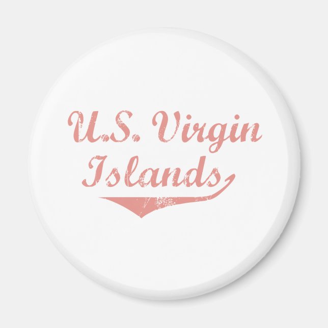 U.S. Virgin Islands Revolution Style Magnet (Front)