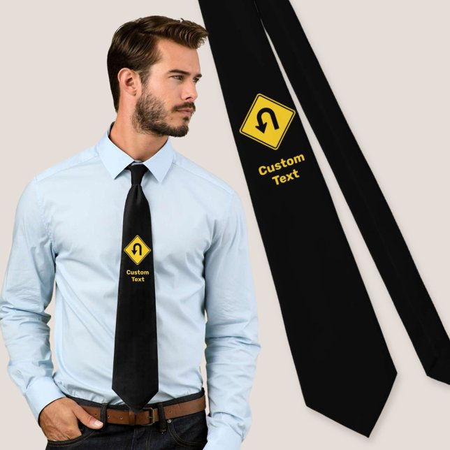 U-Turn Sign Tie (Creator Uploaded)