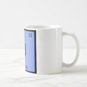 U - Ultimate Frisbee Sports Chemistry Symbol Coffee Mug