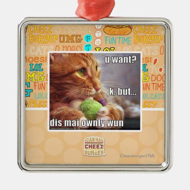 U want? metal tree decoration (Front)