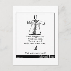 U was an upper-coat postcard