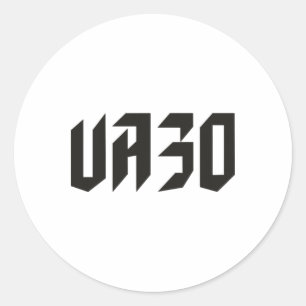 Ua30 Zelensky Ukraine Classic Round Sticker