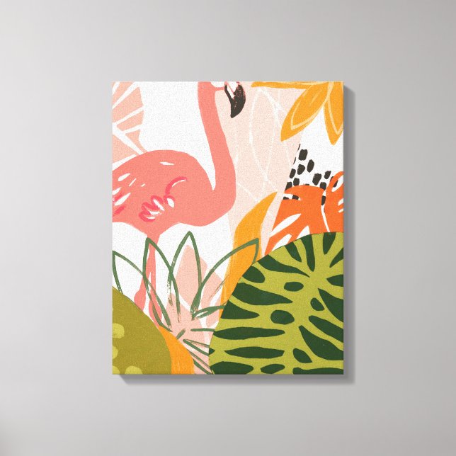 UA Jungle Flamingo II Canvas Print (Front)