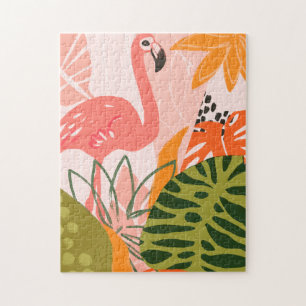 UA Jungle Flamingo II Jigsaw Puzzle