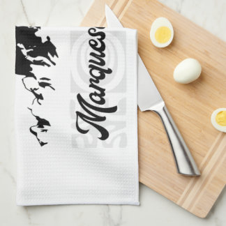 UA POU (Black) Tea Towel