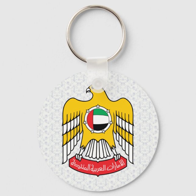 Uae Coat of Arms detail Key Ring (Front)