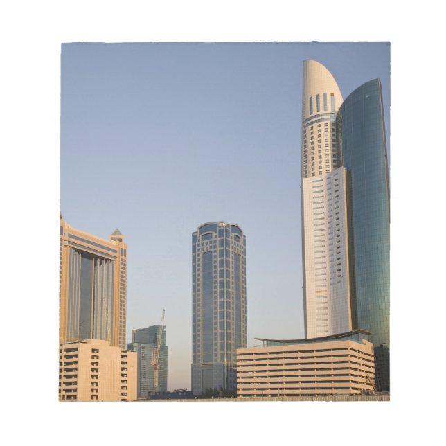 UAE, Dubai. Park Place Tower and other Notepad (Front)