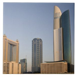 UAE, Dubai. Park Place Tower and other Tile