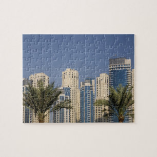 UAE, Dubai. Towers of Jumeirah Beach Residence Jigsaw Puzzle