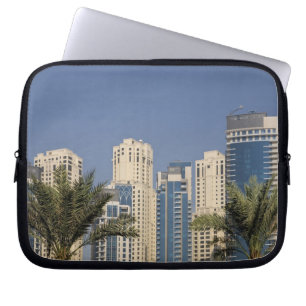 UAE, Dubai. Towers of Jumeirah Beach Residence Laptop Sleeve