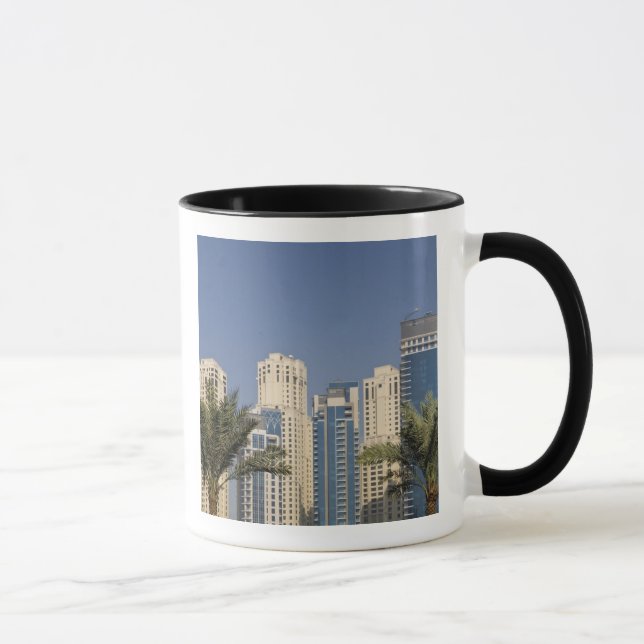 UAE, Dubai. Towers of Jumeirah Beach Residence Mug (Right)