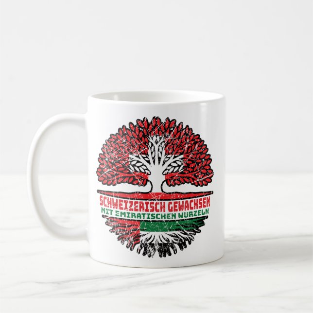UAE Emirates Emirates Swiss Switzerland Coffee Mug (Left)