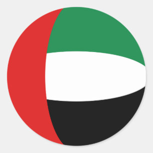 UAE Fisheye Flag Sticker