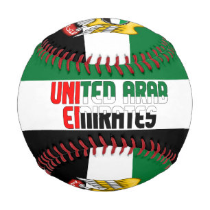 UAE Flag and Coat of Arms Patriotic Baseball