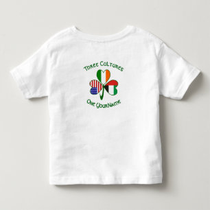 UAE Irish American Shamrock Flag Personalised Toddler T-Shirt