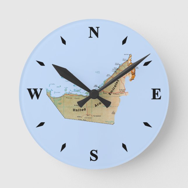 UAE Map Clock (Front)