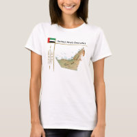 UAE Map + Flag + Title T-Shirt
