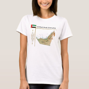 UAE Map + Flag + Title T-Shirt
