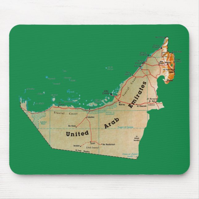 UAE Map Mousepad (Front)