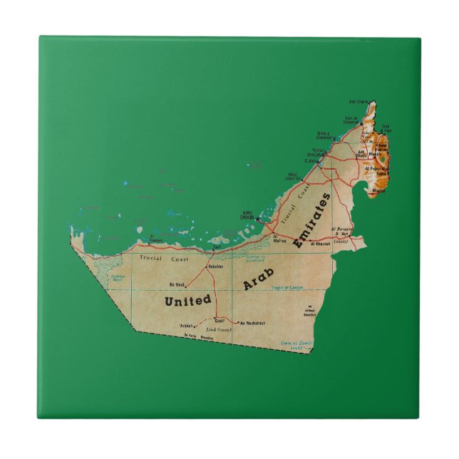 UAE Map Tile (Front)