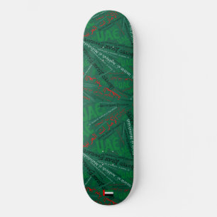 UAE National Pride Wordcloud Skateboard