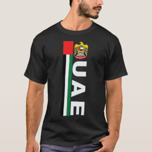Uae Soccer Style United Arab Emirates Flag  T-Shirt