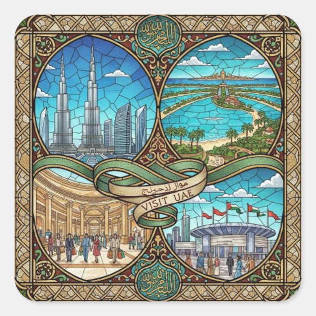 UAE SQUARE STICKER (Front)