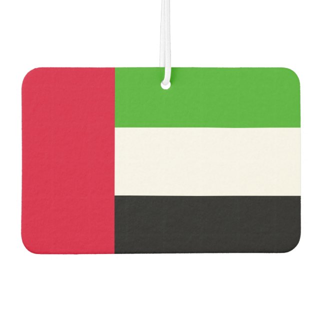 UAE United Arab Emirates Flag Car Air Freshener (Front)