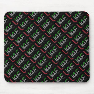 UAE United Arab Emirates Flag Colours Typography Mouse Mat
