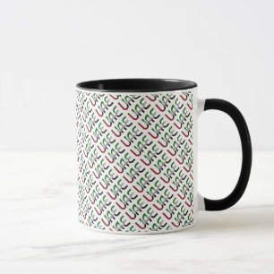 UAE United Arab Emirates Flag Colours Typography Mug