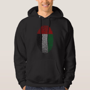 Uae United Arab Emirates Flag Dna Fingerprint Men Hoodie