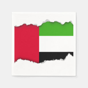 UAE United Arab Emirates Flag Napkin